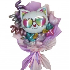 Букет із кульок Котик